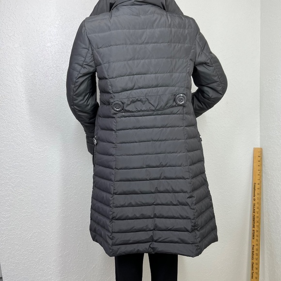 Betsey Johnson Down Jacket, Knee length double breasted button detailing XS Grey - Picture 13 of 16
